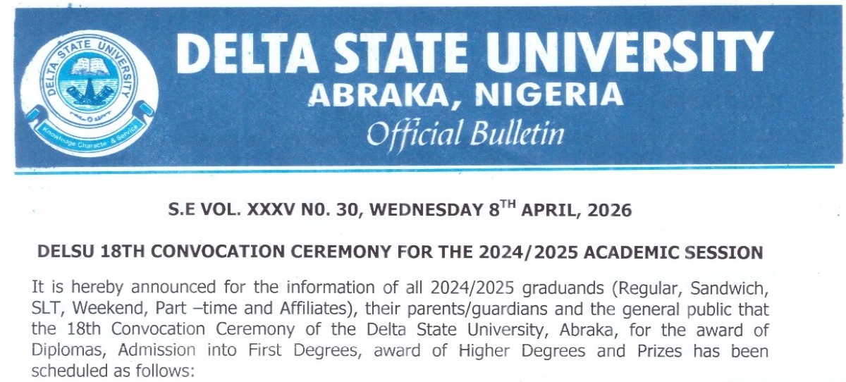 DELSU 18TH CONVOCATION CEREMONY